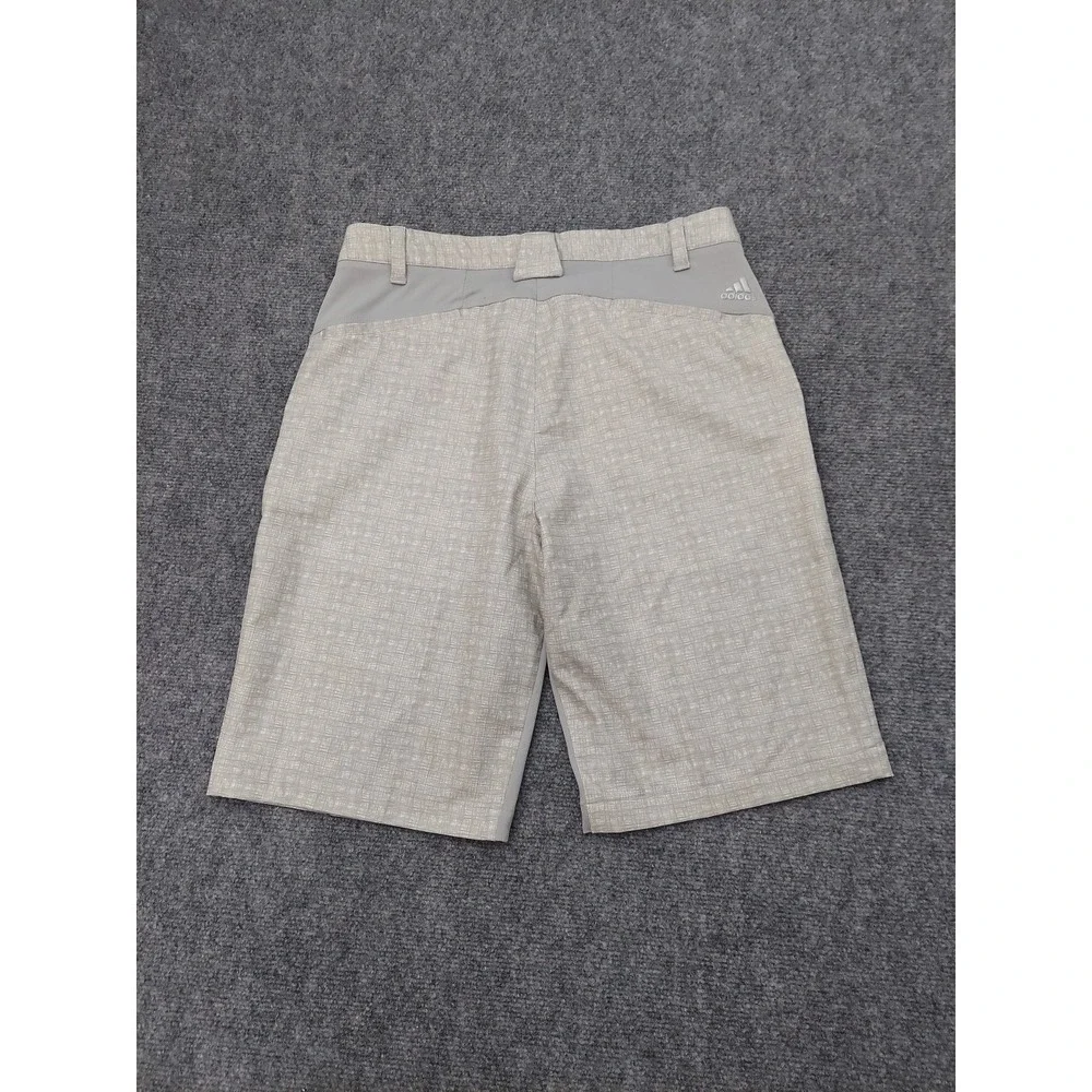 Adidas Golf Shorts Men 30 Gray Plaid‎ Performance Stretch Outdoor Preppy Tennis